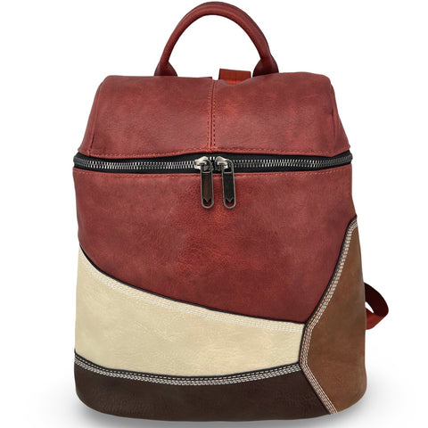 YD-8716 - Darling Patchwork Backpack - 5 Colors