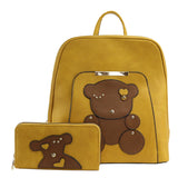 GS-215 - Teddy Bear Backpack - 2 Bags Set