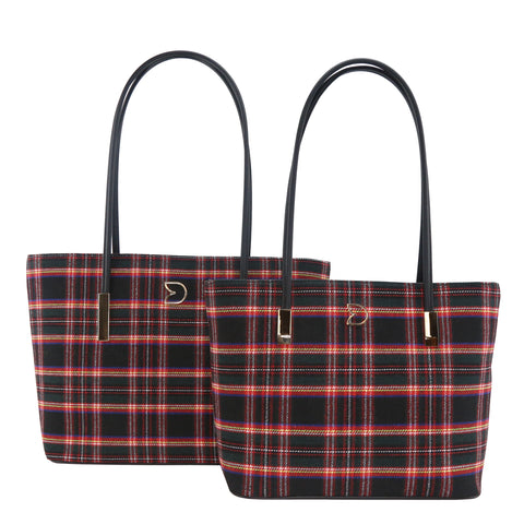 GS-788SC - Scottish Plaid Style 2 Bags Set - 4 Colors